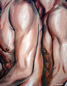 Peinture intitulée "CloseUpH016" par B. Cladères, Œuvre d'art originale