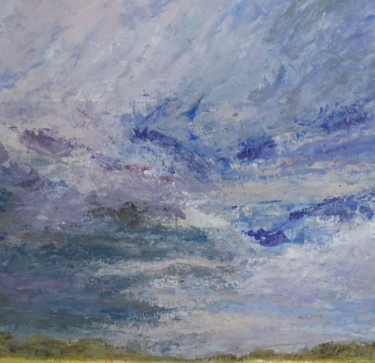 Pintura titulada "Ciel d'été" por Clarisse Friedmann, Obra de arte original, Acrílico Montado en Bastidor de camilla de made…