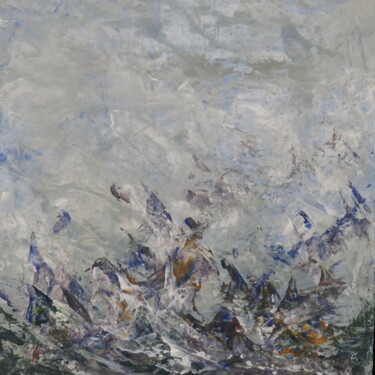 Peinture intitulée "Le Souffle du vent" par Clarisse Friedmann, Œuvre d'art originale, Acrylique Monté sur Châssis en bois