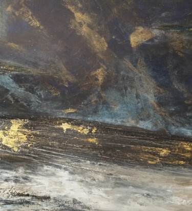 Pittura intitolato "Horizon bleu" da Claf_art Labadie, Opera d'arte originale, Acrilico