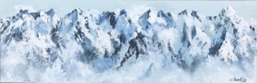 L'envol des sommets Peinture intitulée "L'envol des sommets" par Claire Morand, Œuvre d'art originale, Acrylique
