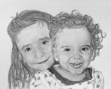 Dibujo titulada "portrait 36" por Claire Arnoult, Obra de arte original, Grafito