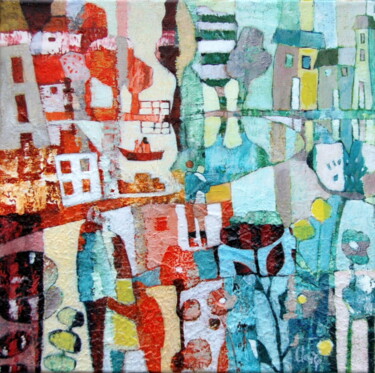 Картина под названием "bord de Sévre" - Claire Biette, Подлинное произведение искусства, Акрил Установлен на Деревянная рама…
