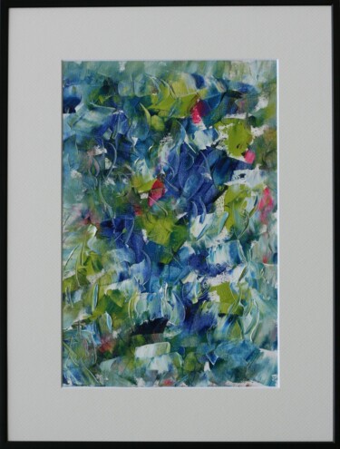 Painting titled "Allegro" by Claire Clèrème Masson, Original Artwork, Oil Mounted on Cardboard