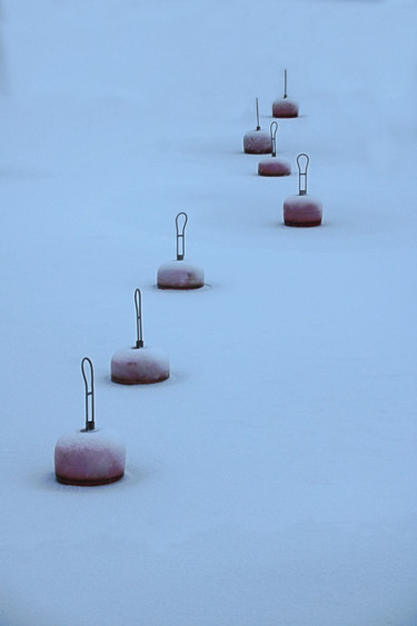 Fotografia intitulada "Port en hiver" por Angie Black, Obras de arte originais, Fotografia digital