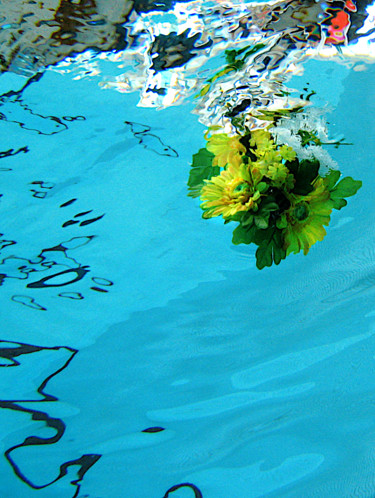 Fotografie mit dem Titel "Fleur sous-marine" von Angie Black, Original-Kunstwerk, Digitale Fotografie