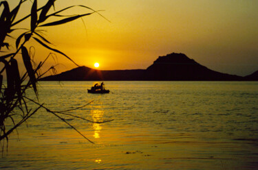 Φωτογραφία με τίτλο "Sunset on the island" από Angie Black, Αυθεντικά έργα τέχνης, Χειρισμένη φωτογραφία