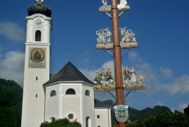 Photographie intitulée "Eglise de Bavière" par Angie Black, Œuvre d'art originale, Photographie numérique