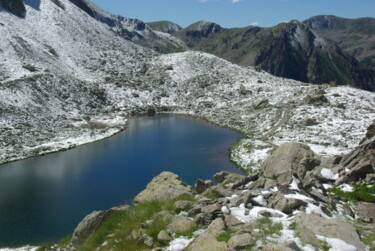 Φωτογραφία με τίτλο "Lac alpin" από Angie Black, Αυθεντικά έργα τέχνης, Ψηφιακή φωτογραφία