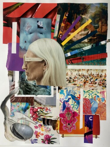 Collages intitolato "Fantaisie" da Claire Gary Dalle, Opera d'arte originale, Collages