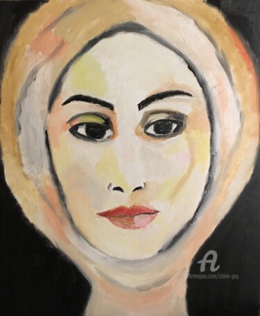 Картина под названием ""Fayoum"" - Claire Marie Gay, Подлинное произведение искусства, Масло Установлен на Деревянная панель