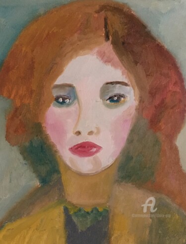 Peinture intitulée ""Angelina"" par Claire Marie Gay, Œuvre d'art originale, Huile