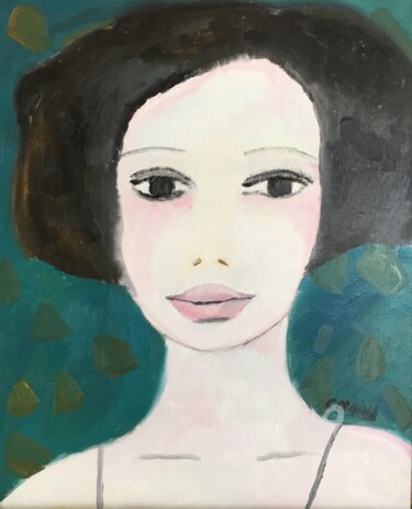 Painting titled ""Adriana"" by Claire Marie Gay, Original Artwork, Oil