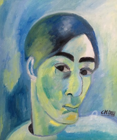 Картина под названием ""Anita Rée"" - Claire Marie Gay, Подлинное произведение искусства, Масло Установлен на Деревянная пан…
