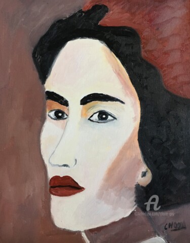 Painting titled ""Jacinta"" by Claire Marie Gay, Original Artwork, Oil Mounted on artwork_cat.