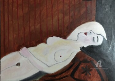 绘画 标题为“"Morphée dans son s…” 由Claire Marie Gay, 原创艺术品, 油 安装在木板上