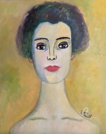 Ζωγραφική με τίτλο ""La Vie"" από Claire Marie Gay, Αυθεντικά έργα τέχνης, Λάδι Τοποθετήθηκε στο Ξύλινο πάνελ