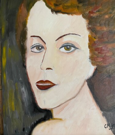 Картина под названием ""Sophia"" - Claire Marie Gay, Подлинное произведение искусства, Масло Установлен на Деревянная панель