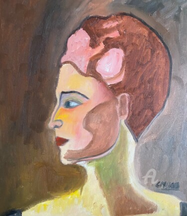 Картина под названием ""Berthe ..."" - Claire Marie Gay, Подлинное произведение искусства, Масло Установлен на Деревянная па…
