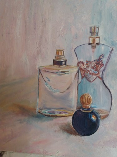 Peinture intitulée "Parfum de femme" par Clayre Paris, Œuvre d'art originale, Huile