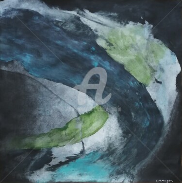 Peinture intitulée "La vague m'emportera" par Claire-Marie Magen, Œuvre d'art originale, Acrylique