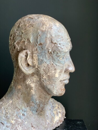 Скульптура под названием "Marcus Plus" - Claire Michelini, Подлинное произведение искусства, Глина