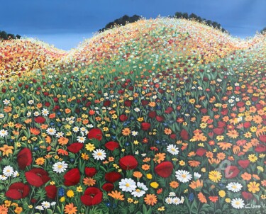 Peinture intitulée "La symphonie du bon…" par Claire Morand, Œuvre d'art originale, Acrylique