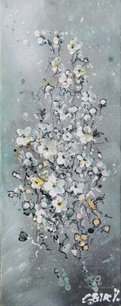 Painting titled "Bouquet final" by Claire Morand, Original Artwork, Acrylic