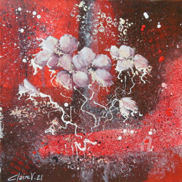 Картина под названием "Cosmosflowers" - Claire Morand, Подлинное произведение искусства, Акрил