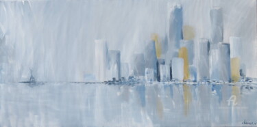 Painting titled "New-York" by Claire Morand, Original Artwork, Acrylic