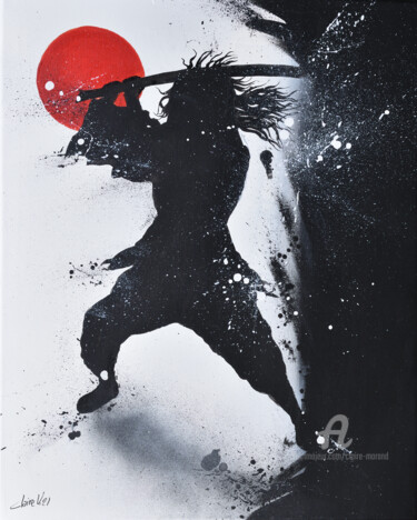 Peinture intitulée "Samouraï2" par Claire Morand, Œuvre d'art originale, Acrylique