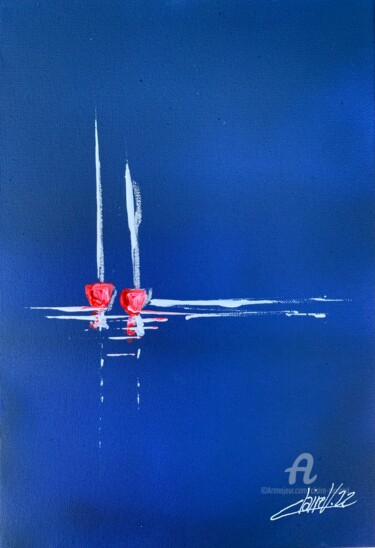Pittura intitolato "Alone" da Claire Morand, Opera d'arte originale, Acrilico