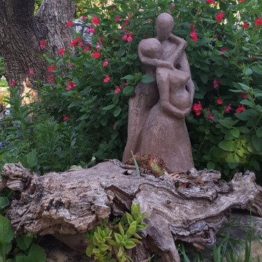 Sculpture intitulée "Tendresse" par Claire Pellicone Fanni, Œuvre d'art originale, Terre cuite