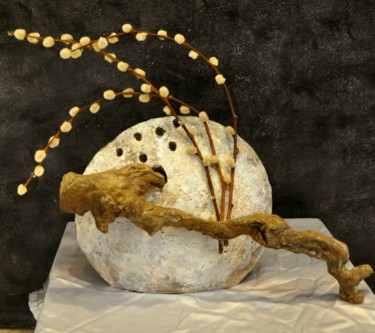 Sculpture intitulée "Stratocumulus" par Claire Pellicone Fanni, Œuvre d'art originale, Terre cuite