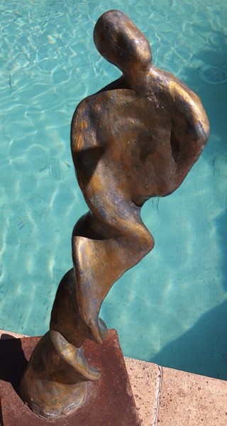 Sculpture titled "Volute" by Claire Pellicone Fanni, Original Artwork, Terra cotta