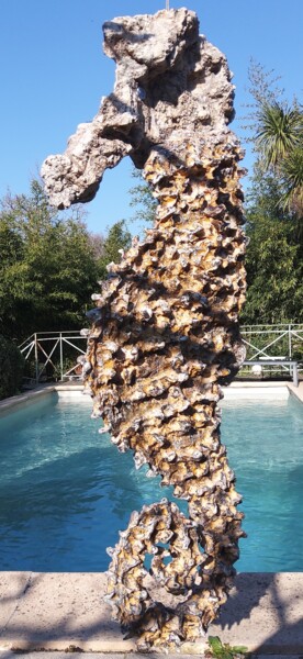 Sculpture intitulée "Cavaluccio" par Claire Pellicone Fanni, Œuvre d'art originale, Céramique