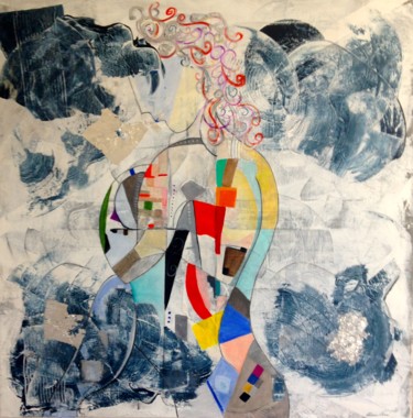 Malerei mit dem Titel "DONNA" von Claire Pinci, Original-Kunstwerk, Acryl