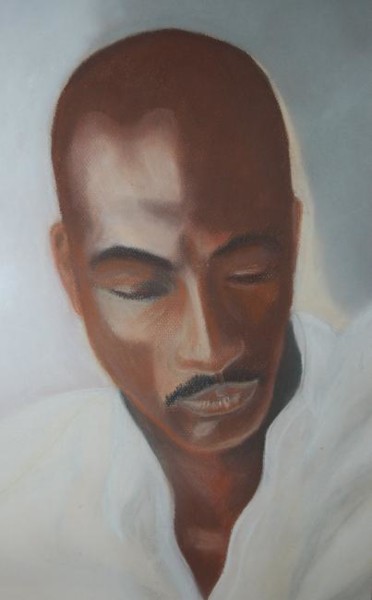 Peinture intitulée "MICHAEL JORDAN" par Claire Badia, Œuvre d'art originale, Pastel