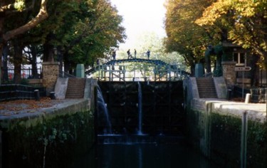 Photographie intitulée "Ecluse du Canal" par Chiara D., Œuvre d'art originale