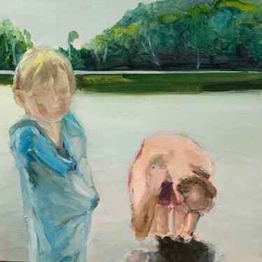 Pittura intitolato "feel good painting-…" da Claire Guyard Aschehoug, Opera d'arte originale, Olio