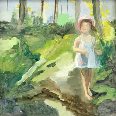 Pittura intitolato "feel good painting-…" da Claire Guyard Aschehoug, Opera d'arte originale, Olio