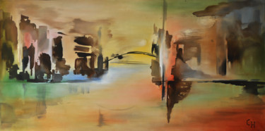 Картина под названием "Australe.jpg" - Claire Hamant, Подлинное произведение искусства, Масло