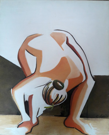 Painting titled "Ballerine" by Claire Lewis, Original Artwork, Oil