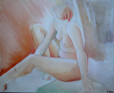 Painting titled "Voiles" by Claire Lewis, Original Artwork, Oil