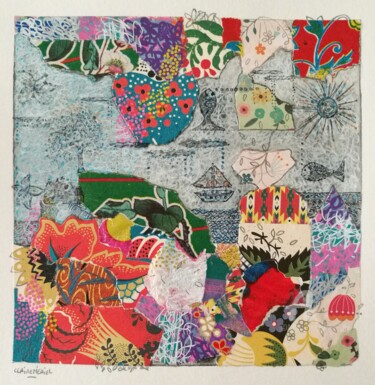 Il était une fois... Collages intitulée "Il était une fois..." par Claire Mériel, Œuvre d'art originale, Papier
