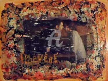 Collages intitulée "éphemere" par Clairette Gras, Œuvre d'art originale