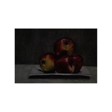 Painting titled "Apples" by Clara Arena Castelbuono, Original Artwork, Watercolor