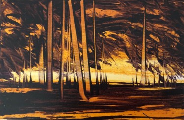 Peinture intitulée "sans titre" par Mireille D'Allancé, Œuvre d'art originale, Huile Monté sur Châssis en bois