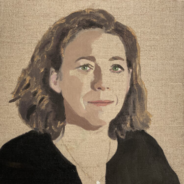 Peinture intitulée "Portrait de Sophie…" par Clara Ramirez Katz, Œuvre d'art originale, Huile Monté sur Châssis en bois