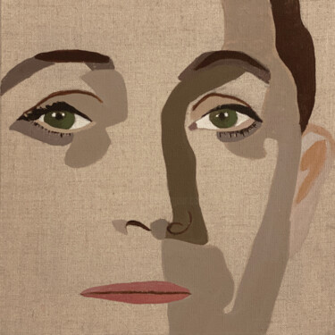 Картина под названием "Portrait de Sophie…" - Clara Ramirez Katz, Подлинное произведение искусства, Масло Установлен на Дере…